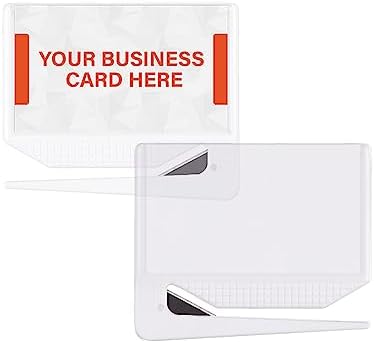 Promotional Business Card Letter Openers, Clear, 100 Pack by UncommonDesks