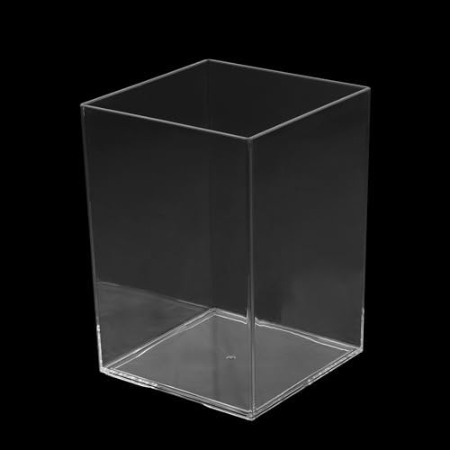 21 Pack Clear Square Acrylic Pen Holder, Square Makeup Brush Holder, Desktop Pencil Cup for Toothbrush, Straw, Makeup Brush, Office School Home Supplies - Image 6