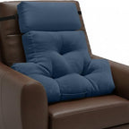 2 Piece Neck Pillow and Lumbar Support Cushion Set for Recliner, NavyBlue - Image 6