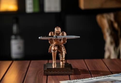 Knight Pen Holder Desk Organizers and Accessories as Gift Red - Image 5