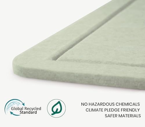 Extra Large Bulletin Board 96" x 48", Felt Pin Board, Sage Green - Image 4
