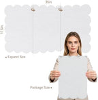 Scalloped Bulletin Board 35x17.5 inches, Decorative Felt Pin Board for Wall - Image 2