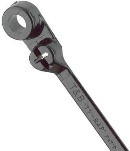 Thomas and Betts TY35MX Cable Tie, UV Resistant Nylon, 50 lb, 8", Black by Thomas+%26+Betts