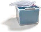 STAPLES Store & Slide Plastic File Box, Latching, Letter/Legal, 2/Pk - Image 3