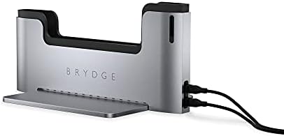 Brydge MacBook Laptop Dock | Vertical Docking Station Compatible with 13-inch MacBook Pro with Touch Bar (2016-2021), 2 x Thunderbolt™ 3 Ports - Image 3