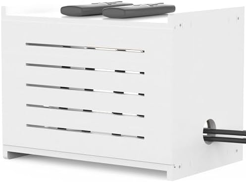 Wooden WiFi Router Storage Box for Routers Up to 9.8" Tall, Need Assembly by Unknown