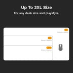 GLORIOUS Gaming Mouse Pad GMP 2 - XXL - Spill-Proof Mouse Pad, Optimised for Gaming Sensors, Balanced Surface for Speed & Control, Stitched Edges - 915mm x 460mm x 3mm - White 2XL Desk Mat - Image 7
