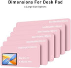 Aothia Faux Leather Desk Mat - Large Mouse Pad, Non-Slip PU Leather Blotter, Waterproof Writing Surface for Office and Home (Fairy Pink, 63" x 24") - Image 5