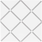 Sweet Jojo Designs White and Grey Boy, Girl, Unisex/Gender Neutral Fabric Bulletin Board Picture Memo Photo for Nursery Wall Bedroom Home Office Room Decor 13x13 Gray Classic Geometric for Hotel by SweetJojoDesigns