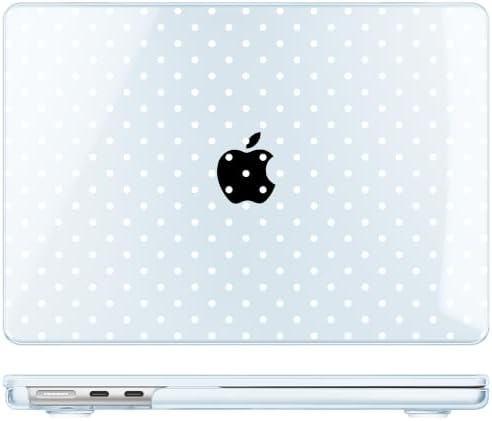 Case for 2026/2025/2024/2023 MacBook Air 15-inch Laptop Release M5 A3448 /M4 A3241 /M3 A3114 /M2 A2941, Stylish Protective Hard Shell Cover for MacBook Air 15.3 inch, Blue Polka Dots - Image 4