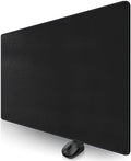 CENNBIE Leather Desk Pad, 51.2" x 31.4" Extra Large Leather Desk Mat Blotter Protector, Non-Slip Mouse Pad, Waterproof PU Leather Desk Mat on top of desks Large for Office and Home (Black) by CENNBIE