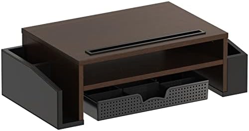 Simple Houseware Desk Monitor Stand Riser w/ Adjustable Tray, Espresso - Image 6