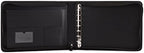 2Fold Zippered Business Checkbook Binder - 7 Ring Binder for Business Checks with Built-in Organizer and Card Case - PU Leather Portfolio for up to 600 3-Up Checks (Black) - Image 5