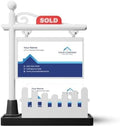 Custom Real Estate Business Card Holder | Realtor Card Holder – SOLD Sign for Real Estate Broker & Agents | Realtor Marketing | Realtor Gift (Design 1) by Momo3d