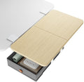 PEGZONE Desk Extender Tray, 24" x 12", with Storage Drawer, Medium, Wood by Pegzone