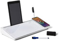 Garood Desktop Whiteboard with Wireless Charger Adapter Included Desk Buddy Charging Desktop Whiteboard Keyboard Glassboard Dry Erase Board Dry Erase Accessories 15.8X7X2 inches by GAROOD