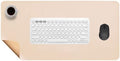 Dual-Sided Office Leather Cork Desk Mat Waterproof Non Slip Large Mouse Pad by Unknown