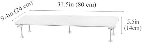 Desk Organizer and Accessories, Computer Monitor Stand for Desk, 31.5" Diy Acrylic Monitor Riser for Desk Accessories - Image 5
