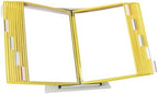 Tarifold Desktop Reference Display System, 20 Pockets, Expandable, Yellow by TARIFOLD