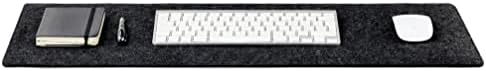 Premium Felt Desk Mat | Small 12" x 27.5" Multifunctional Desk Pad for Home Office | Dark Gray - Image 5