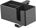 4 in 1 Desk Cup Holder Phone Pen Storage Box Hook Desktop Organizer for Headphones and Mugs, Black - Image 7