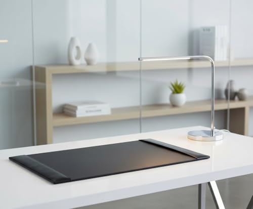 Dacasso Black 30" x 18" Desk Pad/Desk Mat/Desk Protector, Bonded Leather, 30.00 x 18.00 x 0.50 (PR-1403) - Image 3