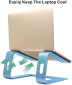 Laptop Stand,Ergonomic Aluminum Laptop Mount Computer Stand,Detachable Laptop Riser,Notebook Holder Stand,All 10-17.3" Laptops (Sky Blue) - Image 5