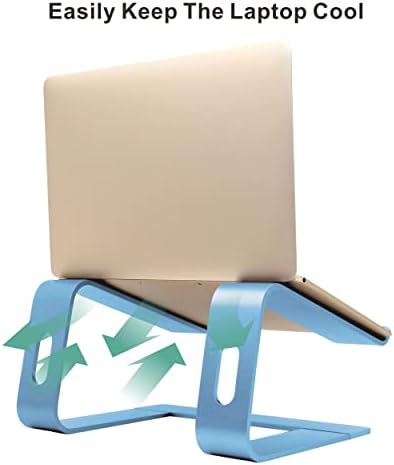 Laptop Stand,Ergonomic Aluminum Laptop Mount Computer Stand,Detachable Laptop Riser,Notebook Holder Stand,All 10-17.3" Laptops (Sky Blue) - Image 5