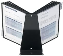 Durable VARIO Desktop Reference System, 10 Double-Sided Panels, Black - Image 2