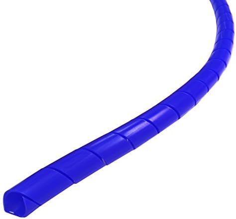 Electriduct 1.25" Spiral Cable Wrap Flexible Sleeve - 25 Feet - Blue by Electriduct