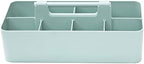 -Large Portable Caddy, DIY Dividers, 8 Compartments, School Office Supplies Home Business Organizer,Portable Basket with Handle Storage Organizer Modern Made in USA (4 PACK, Mint) - Image 4