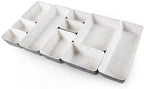Three by Three Seattle Felt·Like·It! Felt Bins for Office, Crafts, Classroom, Living Room, Bedroom (Cream/Charcoal, 10) by ThreebyThreeSeattle