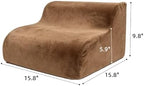 Foot Rest for Under Desk at Work,2-Tier Footrest with Handle Brown - Image 5