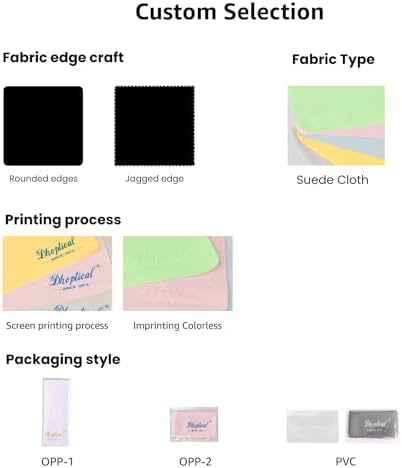 1000 Pcs Lens Cleaning Cloth Custom Logo Suede Cloth Jewelry Digital Eyeglasses Instrument Screen Cleaning Cloth Customized - Image 4