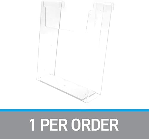 SSWBasics Clear Acrylic Literature Holder for Wire Grid | Fits 8.5 x 11 Inch Documents | Durable & Versatile - Image 7