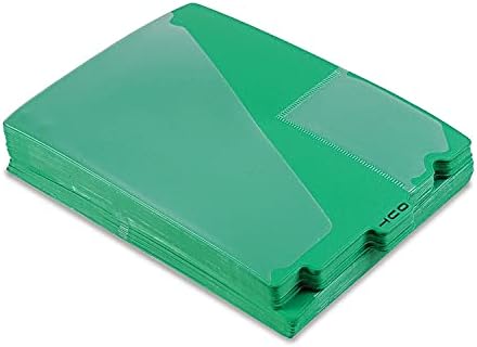 Pendaflex 13543 End Tab Vinyl Outguides w/Center Tab Printed Out, Letter Size, Green, 50/Box - Image 2