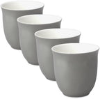 FORLIFE Japanese Teacup (Set of 4), 6.5 oz., Gray by Unknown