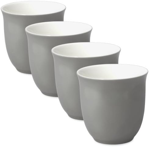 FORLIFE Japanese Teacup (Set of 4), 6.5 oz., Gray by Unknown