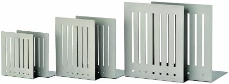 STEELMASTER Heavy Duty 10-Inch Steel Bookends, 1 Pair, Silver (241100050) - Image 5