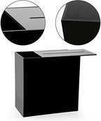 Hxezoc Black Acrylic Wedding Card Box Clear DIY Card Boxes Gift Card Box Money Box Holder for Wedding Reception Anniversary Birthday Party Baby Shower Graduation Decorations (10 x 10 x 5.5 inch) - Image 6