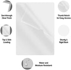 Frosted Clear Vinyl Folders, Heavy Duty Plastic Folders with Clear Front Pocket, Doctor Stuff, Letter Size L-Type Document Holder for Home, Office and Medical, Pack of 50 - Image 4