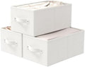 Storage Basket, Closet Organizer, 3 Pack, White, 18.5x11x7.9 In by Unknown