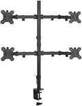 VIVO Quad 13 to 30 inch LCD Monitor Desk Mount | Adjustable 4 Screen Stand by VIVO