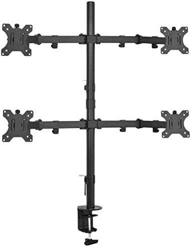 VIVO Quad 13 to 30 inch LCD Monitor Desk Mount | Adjustable 4 Screen Stand by VIVO