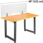 Vari Acrylic Privacy Panel for Desk – 48 Inch Frosted Acrylic Desk Divider, Clamp-On Office Privacy Screen, No-Tool Installation, Workspace Partition for Desks & Tables - Image 7