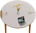 CENNBIE 54 Inches Round Cork Leather Dining Table Mat (Cream) by CENNBIE