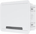 9'' in-Wall Media Box & Recessed Outlet Box with Cable Management - Structured Media Enclosure Compatible with Streaming Media Players - WiFi Friendly Design by Unknown