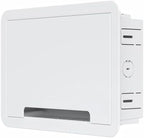 9'' in-Wall Media Box & Recessed Outlet Box with Cable Management - Structured Media Enclosure Compatible with Streaming Media Players - WiFi Friendly Design by Unknown