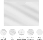 Frosted Clear Plastic Folders with Closed Sides, Doctor Stuff, Letter Size, Clear Front Top Loading Job Jacket, Documents Holder for Office, High School and Medical Files, Pack of 50 - Image 4