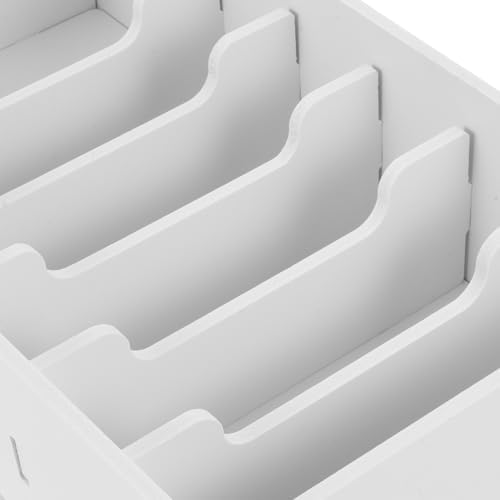 SEWACC Coin Box Cash Holder Money Storage Stand Multiple Compartment Storage Tray Currency till Desktop Holder Money Tray Desktop Receipt Organizer Phone Containers Classroom - Image 7